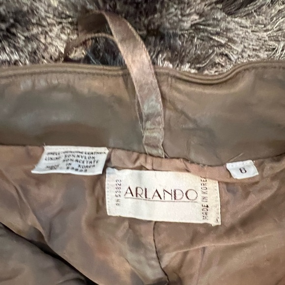 Vintage Arlando Motorcycle Dress Pant High Rise Leather Pant - Picture 8 of 11